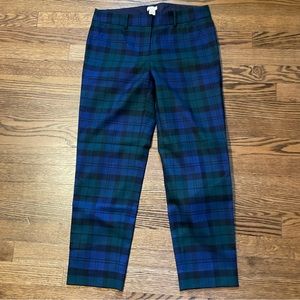 J.Crew Factory Plaid Wool Pant Size 2 EUC